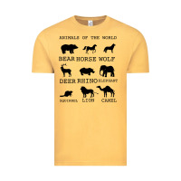 Vintage Mustard Anımals Of The World Vintage Tee - Bettercallsaul