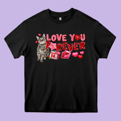 Love You Forever Heavy Core Tee Designed By Fadigitalartstudio