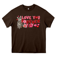 Chocolate Brown Love you forever Heavy Core Tee - FaDigitalArtStudio