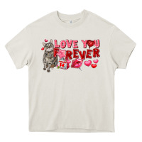 Cream Love you forever Heavy Core Tee - FaDigitalArtStudio