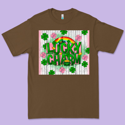 Lucky Charm St Patricks Premium Tee Designed By Fadigitalartstudio