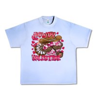 Grape Ice Howdy Valentine Urban Heavy Tee - CowhideDigitalArt