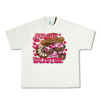 Pistachio Howdy Valentine Urban Heavy Tee - CowhideDigitalArt