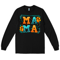 Black Cat dog mama Mother's Day Long Sleeve Tee - LillyAllenDesigns