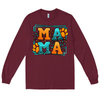 Burgundy Cat dog mama Mother's Day Long Sleeve Tee - LillyAllenDesigns