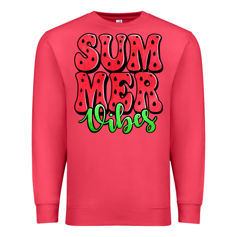 Summer Vibes Watermelon Premium Sweatshirt by Jasminsmagicworld | Teevron