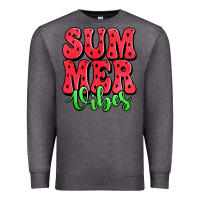 Charcoal Heather summer vibes watermelon Premium Sweatshirt - Jasminsmagicworld