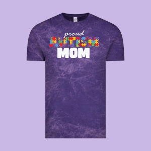 Lil Autism Mom Vintage Tee Designed By Cowhidedigitalart