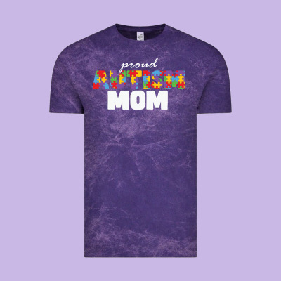 Lil Autism Mom Vintage Tee Designed By Cowhidedigitalart