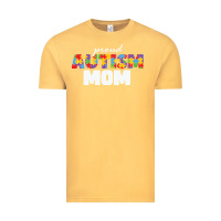 Vintage Mustard LIL Autism Mom Vintage Tee - CowhideDigitalArt