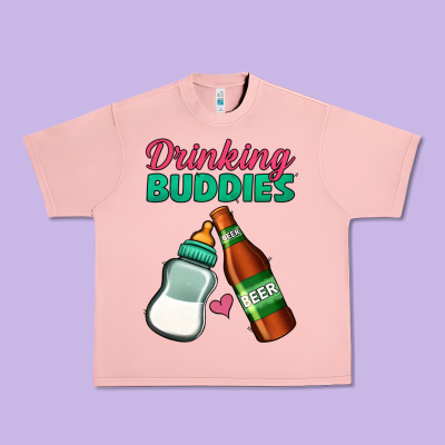 Drinking Buddies Urban Heavy Tee Designed By Jasminsmagicworld