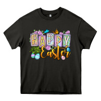 Asphalt Happy Easter Heavy Core Tee - OliviaCreatesArt