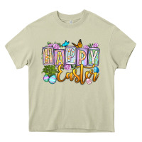 Mossy Happy Easter Heavy Core Tee - OliviaCreatesArt