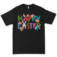 Black Western Happy Easter Premium Tee - BundleAndBundleShop