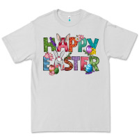 Dove Grey Western Happy Easter Premium Tee - BundleAndBundleShop