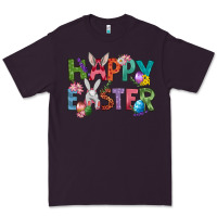 Plum Western Happy Easter Premium Tee - BundleAndBundleShop