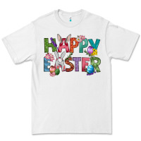 White Western Happy Easter Premium Tee - BundleAndBundleShop