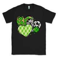 Black St. Patrick's Day cowhide hearts Classic Tee - OliviaCreatesArt