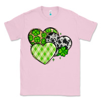 Bubblegum Pink St. Patrick's Day cowhide hearts Classic Tee - OliviaCreatesArt