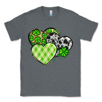 Charcoal Heather St. Patrick's Day cowhide hearts Classic Tee - OliviaCreatesArt