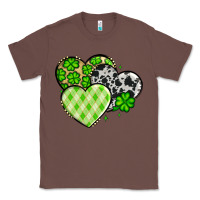 Chestnut St. Patrick's Day cowhide hearts Classic Tee - OliviaCreatesArt
