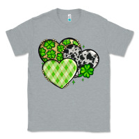 Heather Grey St. Patrick's Day cowhide hearts Classic Tee - OliviaCreatesArt