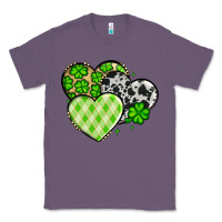 Lavender St. Patrick's Day cowhide hearts Classic Tee - OliviaCreatesArt