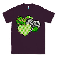 Plum St. Patrick's Day cowhide hearts Classic Tee - OliviaCreatesArt