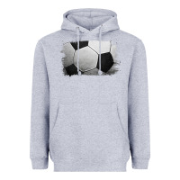 Heather Grey soccer brushstroke Heavyweight Hoodie - Jasminsmagicworld