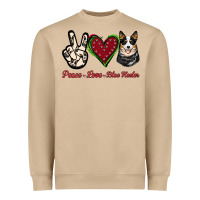 Mushroom Peace Love Blue Heeler Heavyweight Sweatshirt - Jasminsmagicworld