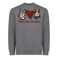 Storm Peace Love Blue Heeler Heavyweight Sweatshirt - Jasminsmagicworld