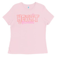 Bubblegum Pink Heart Breaker Valentine Ladies Tee - CowhideDigitalArt