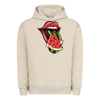 Pigment French Oak Watermelon Tongue Urban Hoodie - Jasminsmagicworld