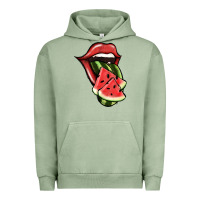 Pigment Oil Green Watermelon Tongue Urban Hoodie - Jasminsmagicworld