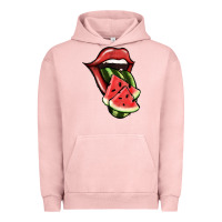 Pigment Salmon Watermelon Tongue Urban Hoodie - Jasminsmagicworld