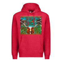 Cardinal whild child longhorn  cactus cowhide Premium Hoodie - Artiststas