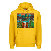 Lemon whild child longhorn  cactus cowhide Premium Hoodie - Artiststas