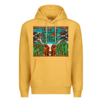 Mustard whild child longhorn  cactus cowhide Premium Hoodie - Artiststas