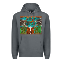 Rock whild child longhorn  cactus cowhide Premium Hoodie - Artiststas