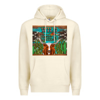 Sandshell whild child longhorn  cactus cowhide Premium Hoodie - Artiststas