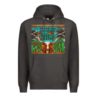 Smoke whild child longhorn  cactus cowhide Premium Hoodie - Artiststas