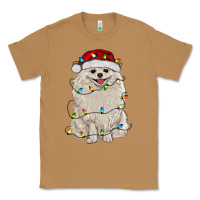 Toasted Coconut white pomeranian with christmas lights Classic Tee - RanaPortraitStore