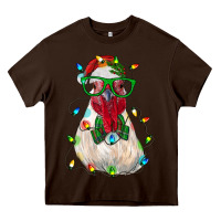 Chocolate Brown christmas rooster Heavy Core Tee - RanaPortraitStore