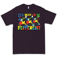 Plum It's okay to be different Autism Premium Tee - FaDigitalArtStudio