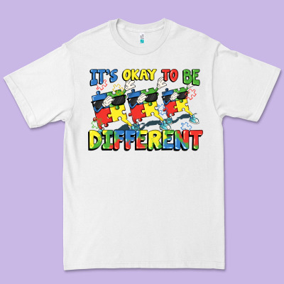It's Okay To Be Different Autism Premium Tee Designed By Fadigitalartstudio