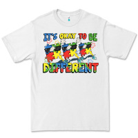 White It's okay to be different Autism Premium Tee - FaDigitalArtStudio