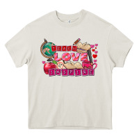 Cream Valentine's Day teach love inspire Heavy Core Tee - FaDigitalArtStudio
