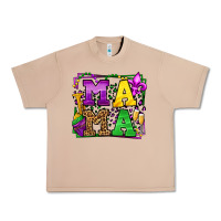 Burro Mardi Gras leopard frame mama Mother's Day Urban Heavy Tee - LillyAllenDesigns