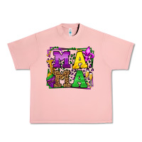 Salmon Mardi Gras leopard frame mama Mother's Day Urban Heavy Tee - LillyAllenDesigns
