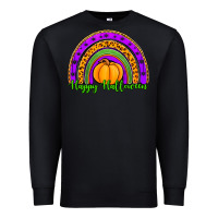 Black happy halloween rainbow Premium Sweatshirt - Jasminsmagicworld